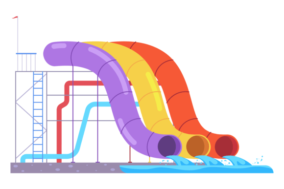 Download Water Tube Ride. Plastic Park Tunnel Att - Tunnel Collection