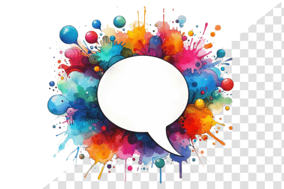 Download SplashTalk: Watercolor Chat Bubble - Talk Collection