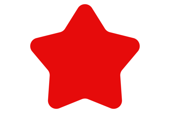 Download Red Star Shape. Promo Sign. Festive Tag - Red Collection