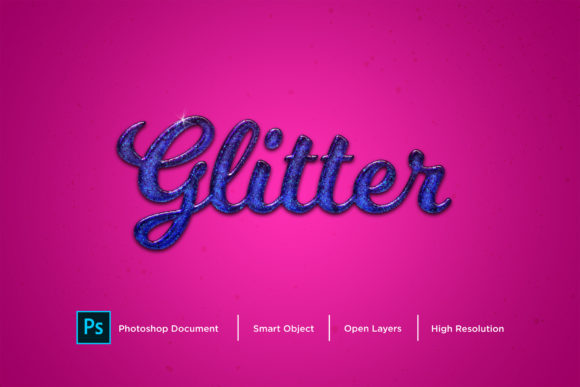 Download Glitter Text Effect Layer Style - Text effect Collection