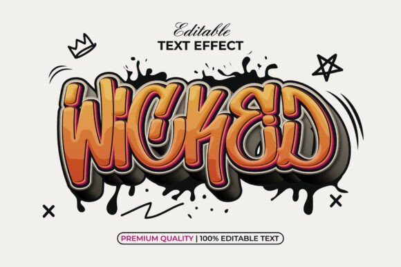 Download Wicked Text Effect Graffiti Style - Text effect Collection