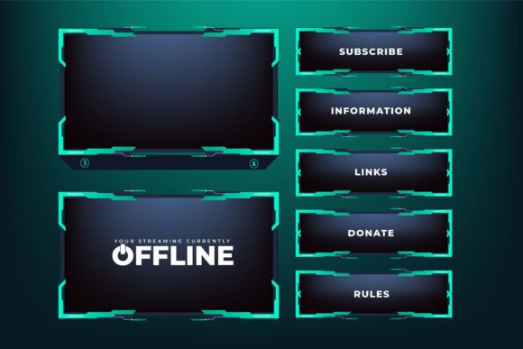 Download Futuristic Gaming Overlay Screen Panel - Gaming Collection