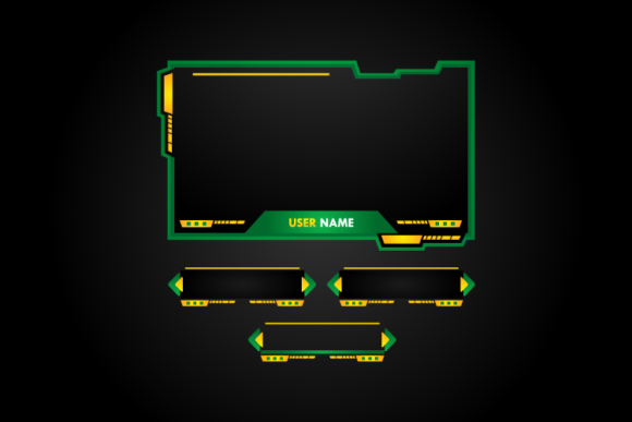 Download Green Gaming Panel Set Design Concept - Gaming Collection