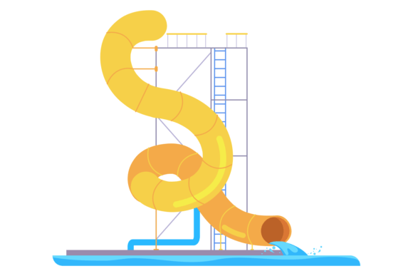 Download Spiral Tunnel in Pool. Water Amusement P - Tunnel Collection