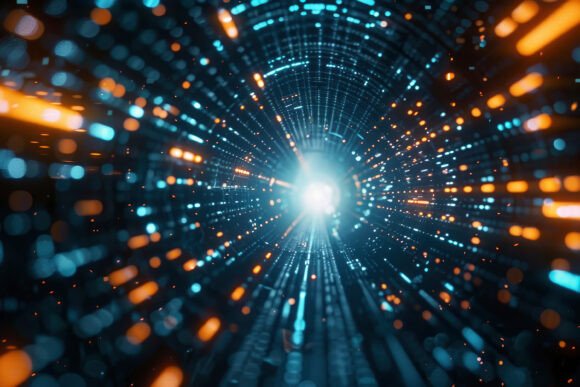 Download Cyber Tunnel Background Wallpaper - Tunnel Collection