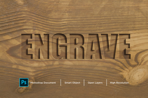 Download Engrave Text Effect Layer Style - Text effect Collection
