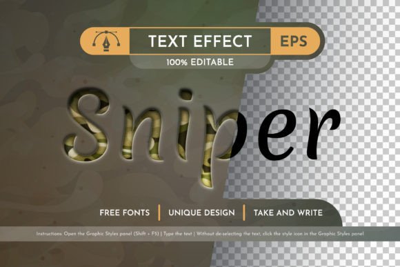 Download Sniper Text Effect, Graphic Style - Text effect Collection