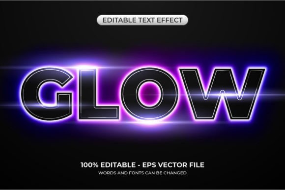 Download Realistic Glow Text Effect - Text effect Collection