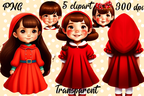 Download Little Red Girl Clipart - Red Collection