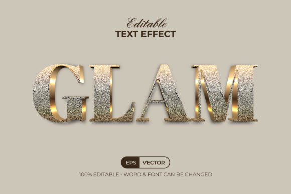 Download Glam Text Effect Gold Style - Text effect Collection