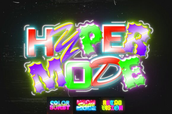 Download RGB Glow Text Effects - Text effect Collection