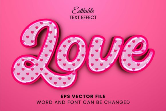 Download 3d Silky Pink Love Editable Text Effect - Premium Bundle