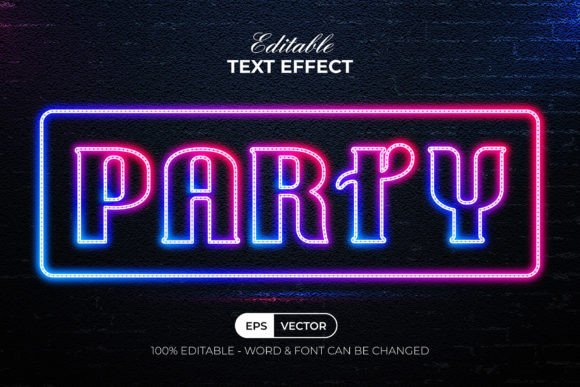 Download Party Neon Text Effect Style - Text effect Collection