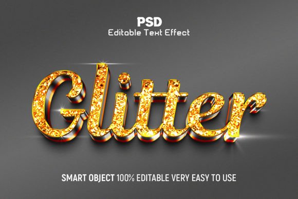 Download Glitter 3D Editable Text Effect Style - Text effect Collection