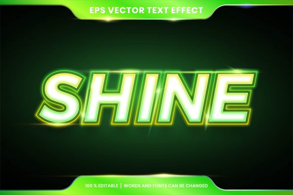 Download Green Shine Text Effect Style Editable - Text effect Collection