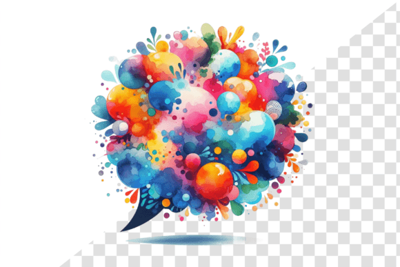 Download SplashTalk: Watercolor Chat Bubble - Talk Collection