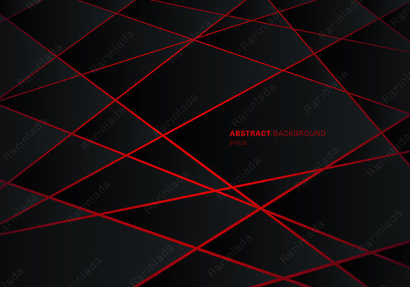 Download Abstract Black Geometric Red Laser Light - Red Collection