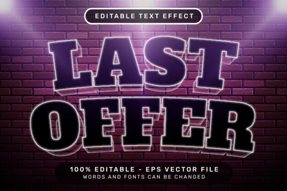Download Last Offer Text Effect and Editable Text - Text effect Collection