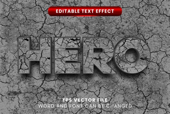 Download 3d Grunge Cracked Hero Text Effect - Premium Bundle