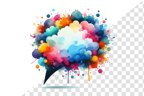 Download SplashTalk: Watercolor Chat Bubble - Talk Collection