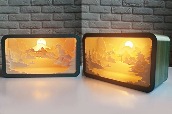 Download Japan Night Light Puzzle Layered Scene - Red Collection