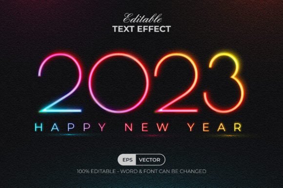 Download 2023 New Year Text Effect Style - Text effect Collection