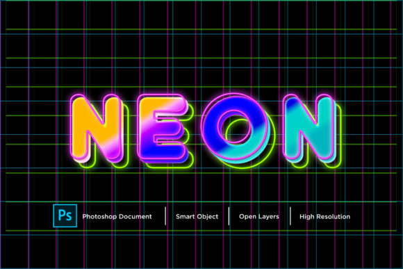Download Neon Text Effect Layer Style - Text effect Collection