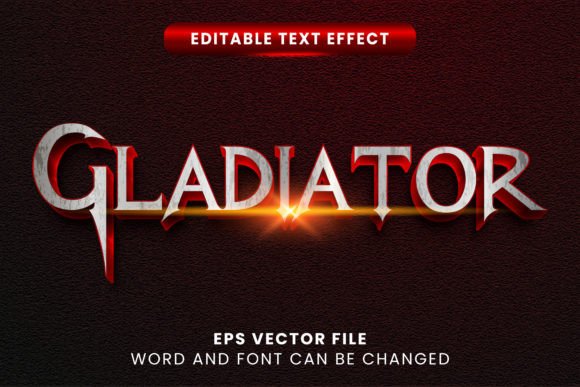 Download Gladiator Vector Text Effect - Text effect Collection