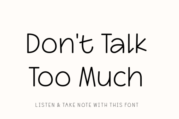 Download Don't Talk Too Much - Talk Collection