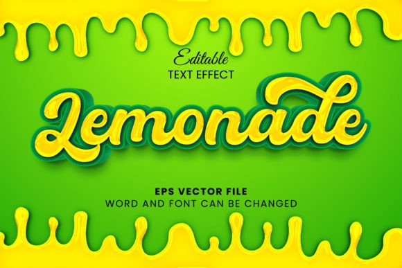 Download Silky Lemonade 3d Vector Text Effect - Premium Resources