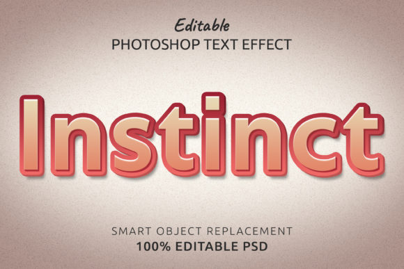 Download Instinct Photoshop Editable Text Effect - Text effect Collection