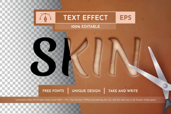 Download Skin Text Effect, Graphic Style - Text effect Collection