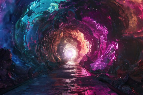 Download Colorful Tunnel Background Wallpaper - Tunnel Collection