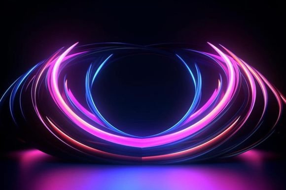 Download Neon Artwork Tunnel Colorful - Tunnel Collection