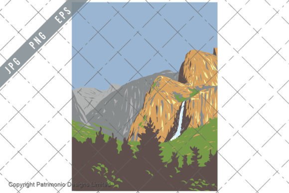 Download El Bridalveil Fall Wawona Tunnel WPA - Tunnel Collection