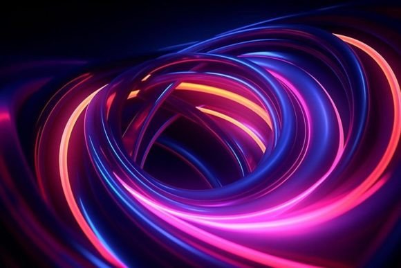 Download Neon Artwork Tunnel Colorful - Tunnel Collection